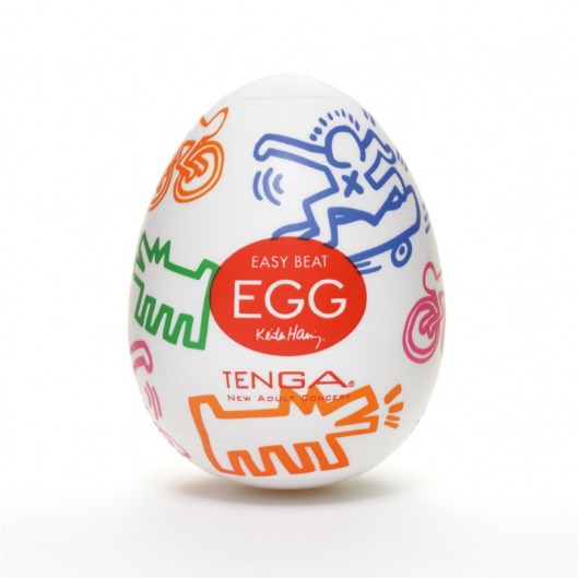 Мастурбатор-яйцо Keith Haring EGG STREET - Tenga - в Сочи купить с доставкой