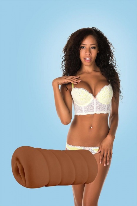 Коричневый мастурбатор-вагина BRIANNA - Dream Toys - в Сочи купить с доставкой