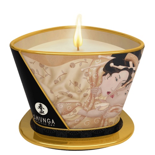 Массажная свеча Vanilla Fetish с ароматом ванили - 170 мл. - Shunga - купить с доставкой в Сочи