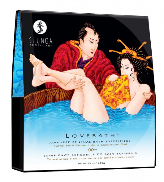 Соль для ванны Lovebath Ocean temptation, превращающая воду в гель - 650 гр. - Shunga - купить с доставкой в Сочи