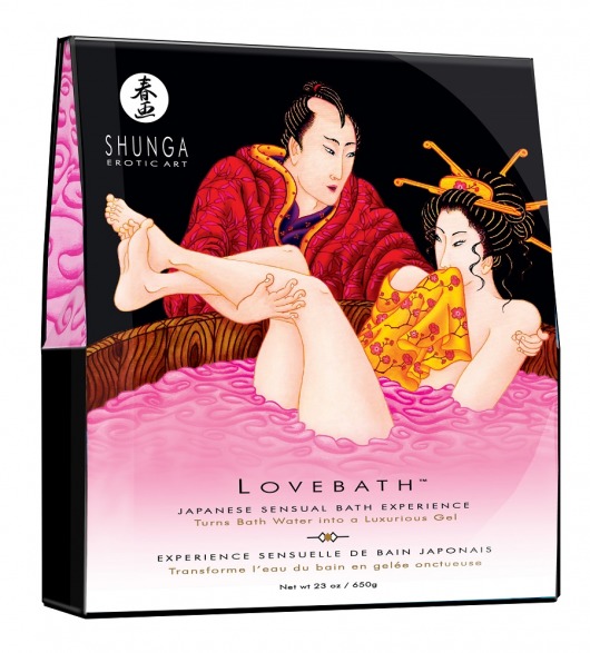 Соль для ванны Lovebath Dragon Fruit, превращающая воду в гель - 650 гр. - Shunga - купить с доставкой в Сочи