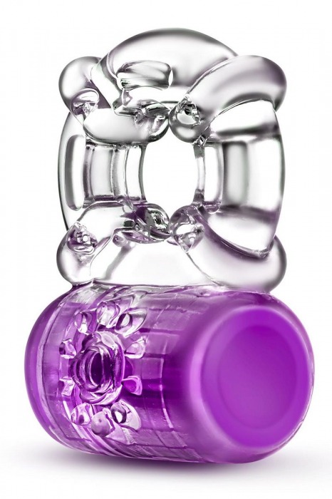 Фиолетовое эрекционное виброкольцо Pleaser Rechargeable C-Ring - Blush Novelties - в Сочи купить с доставкой