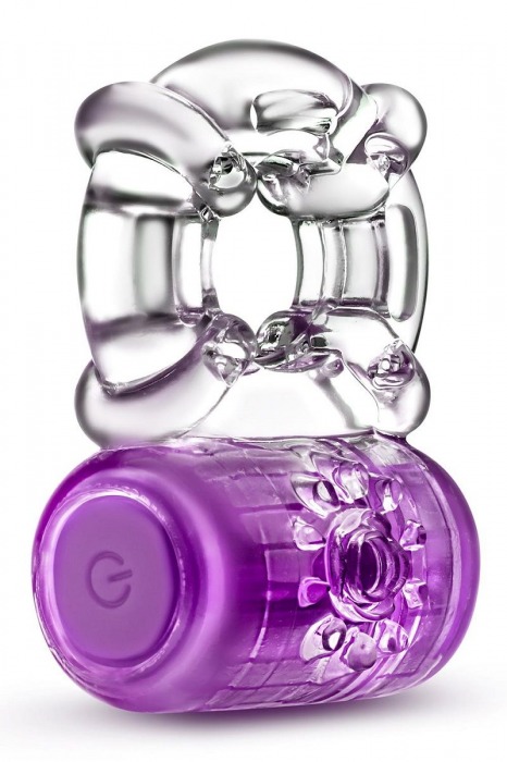 Фиолетовое эрекционное виброкольцо One Night Stand Vibrating C-Ring - Blush Novelties - в Сочи купить с доставкой