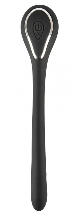 Черный гибкий уретральный стимулятор с вибрацией Vibrating Bendable Dilator - 13,5 см. - Orion - купить с доставкой в Сочи