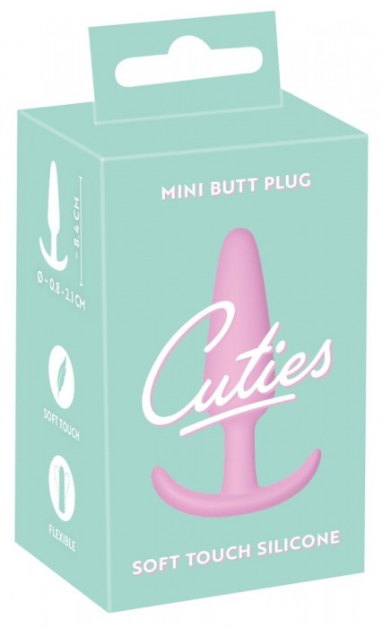 Розовая анальная втулка Mini Butt Plug - 8,4 см. - Orion