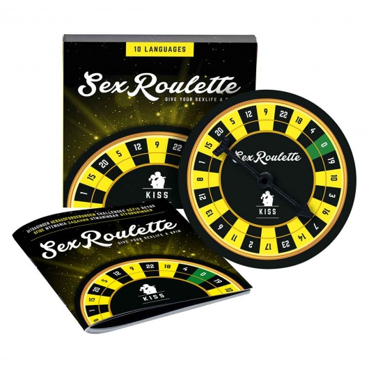 Настольная игра-рулетка Sex Roulette Kiss - Tease&Please - купить с доставкой в Сочи