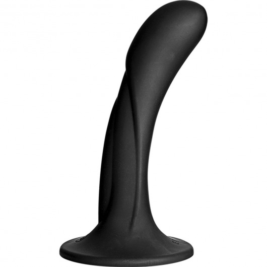 Черная изогнутая насадка Vac-U-Lock G-Spot - 16,5 см. - Doc Johnson - купить с доставкой в Сочи