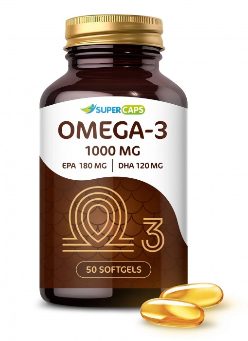Пищевая добавка SuperCaps OMEGA-3 - 50 капсул (1000 мг) - SuperCaps - купить с доставкой в Сочи