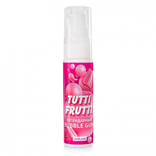 Интимный гель на водной основе Tutti-Frutti Bubble Gum - 30 гр. - Биоритм - купить с доставкой в Сочи