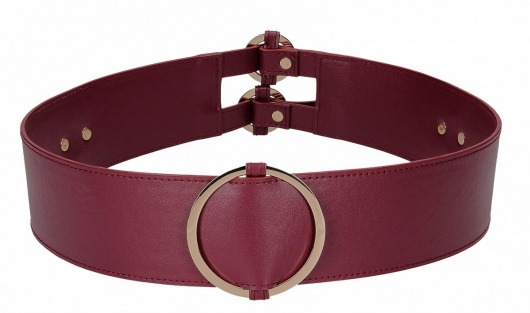 Бордовый ремень Halo Waist Belt - размер L-XL - Shots Media BV - купить с доставкой в Сочи