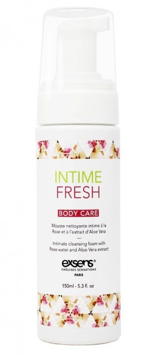 Органическая интимная очищающая пенка Intime Fresh - 150 мл. - Exsens - купить с доставкой в Сочи