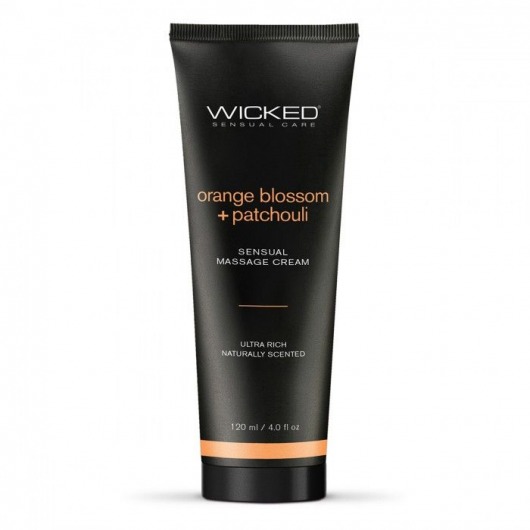 Массажный легкий крем WICKED Orange Blossom plus Patchouli - 120 мл. - Wicked - купить с доставкой в Сочи