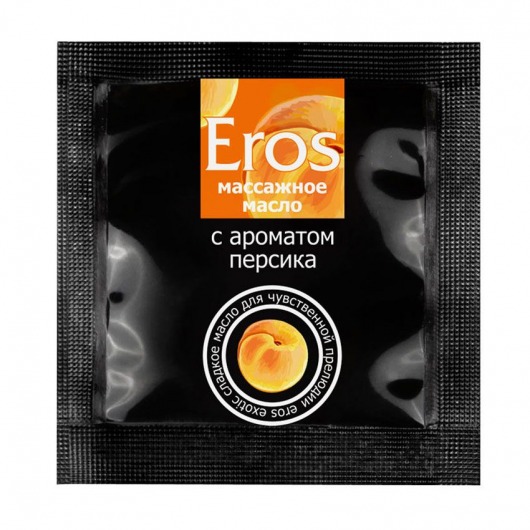 Саше массажного масла Eros exotic с ароматом персика - 4 гр. - Биоритм - купить с доставкой в Сочи