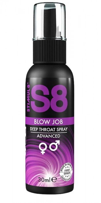 Лубрикант для орального секса S8 Deep Throat Spray - 30 мл. - Stimul8 - купить с доставкой в Сочи