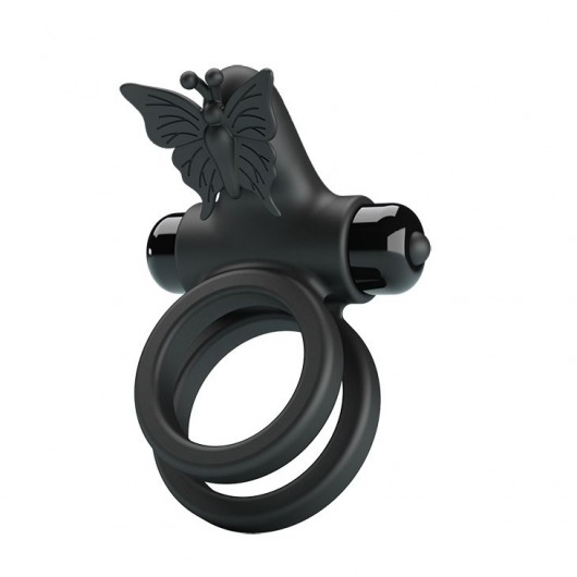Черное эрекционное виброкольцо Passionate Ring IX - Baile - в Сочи купить с доставкой