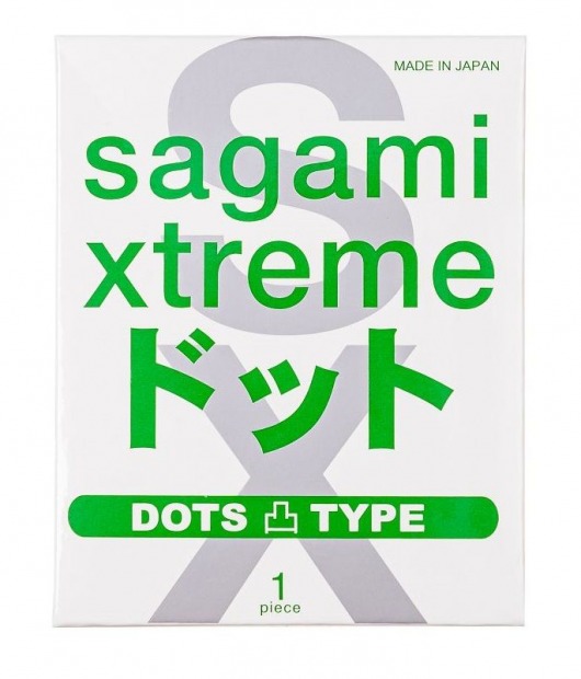 Презерватив Sagami Xtreme Type-E с точками - 1 шт. - Sagami - купить с доставкой в Сочи