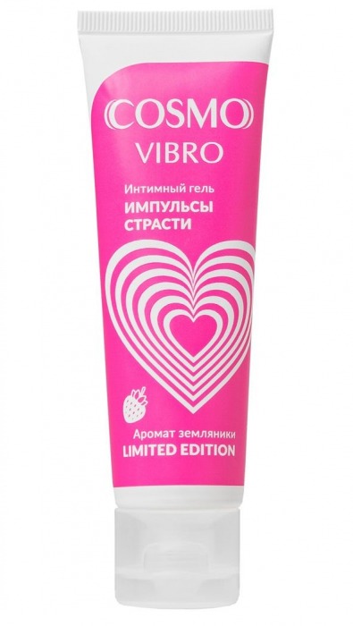 Возбуждающий гель на водно-силиконовой основе Cosmo Vibro с ароматом земляники - 50 гр. - Биоритм - купить с доставкой в Сочи