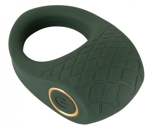 Зеленое эрекционное виброкольцо Luxurious Vibro Cock Ring - Orion - в Сочи купить с доставкой