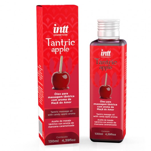 Массажное масло Tantric Apple с ароматом яблока - 130 мл. - INTT - купить с доставкой в Сочи
