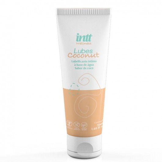Лубрикант на водной основе Lubes Coconut с ароматом кокоса - 50 гр. - INTT - купить с доставкой в Сочи