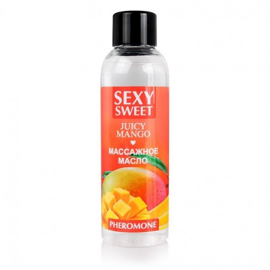 Массажное масло Sexy Sweet Juicy Mango с феромонами и ароматом манго - 75 мл. - Биоритм - купить с доставкой в Сочи