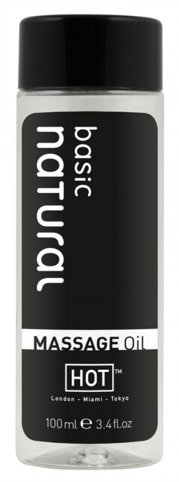 Массажное масло для тела Natural Basic - 100 мл. - HOT - купить с доставкой в Сочи