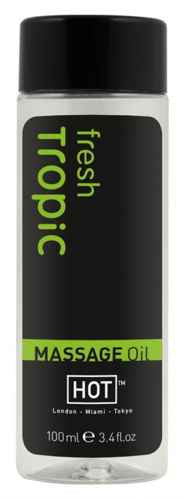 Массажное масло для тела Tropic Fresh - 100 мл. - HOT - купить с доставкой в Сочи