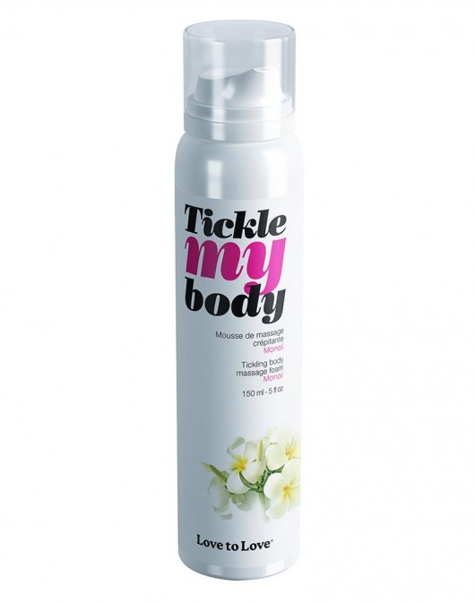 Массажная хрустящая пенка Tickle My Body Monoi с ароматом моной - 150 мл. - Love to Love - купить с доставкой в Сочи