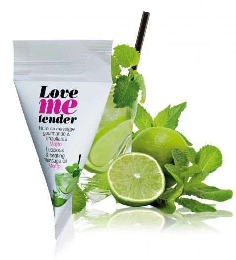 Съедобное согревающее массажное масло Love Me Tender Mojito с ароматом мохито - 10 мл. - Love to Love - купить с доставкой в Сочи
