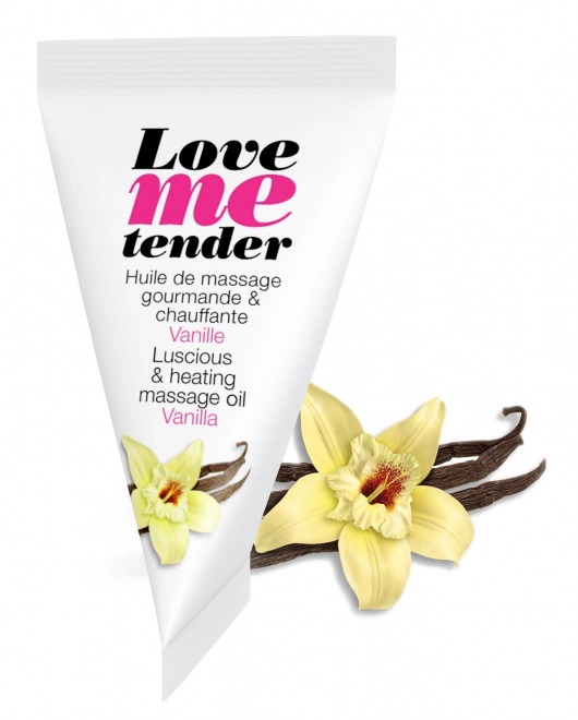 Съедобное согревающее массажное масло Love Me Tender Vanilla с ароматом ванили - 10 мл. - Love to Love - купить с доставкой в Сочи
