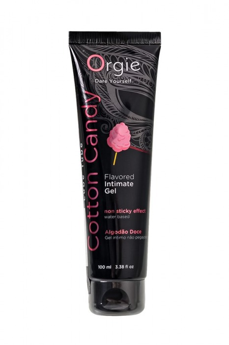 Интимный гель на водной осное Lube Tube Cotton Candy со вкусом сахарной ваты - 100 мл. - ORGIE - купить с доставкой в Сочи