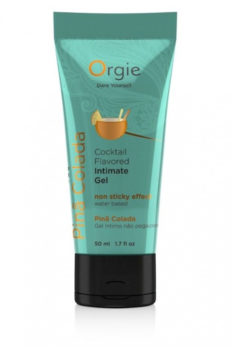 Съедобный интимный гель Orgie Lube Tube Cocktail Pina Colada - 50 мл. - ORGIE - купить с доставкой в Сочи