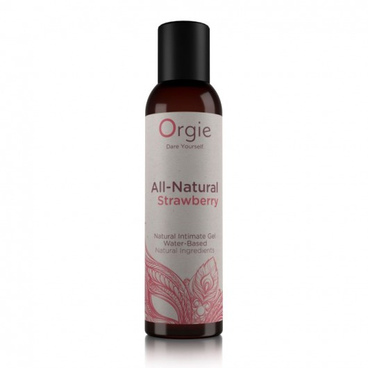 Интимный гель на водной основе All-Natural Strawberry с ароматом клубники - 150 мл. - ORGIE - купить с доставкой в Сочи