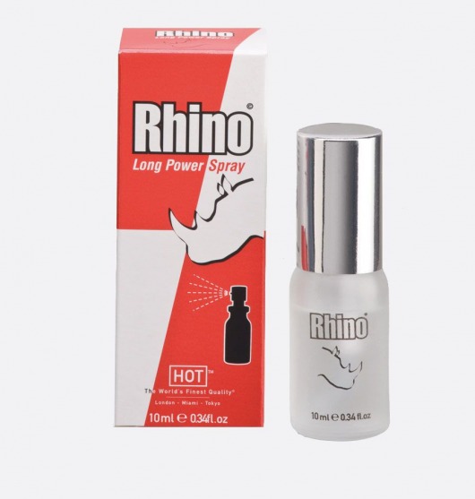 Пролонгирующий спрей для мужчин Rhino - 10 мл. - HOT - купить с доставкой в Сочи