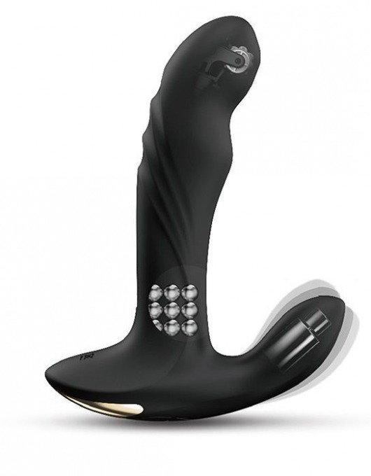 Черный вибромассажер простаты Multi P-Joy с 3 моторами - Dorcel - в Сочи купить с доставкой