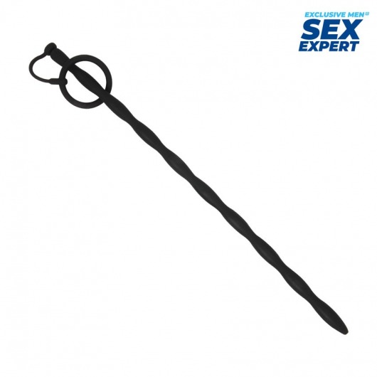 Черный стимулятор уретры Sex Expert - Sex Expert - купить с доставкой в Сочи