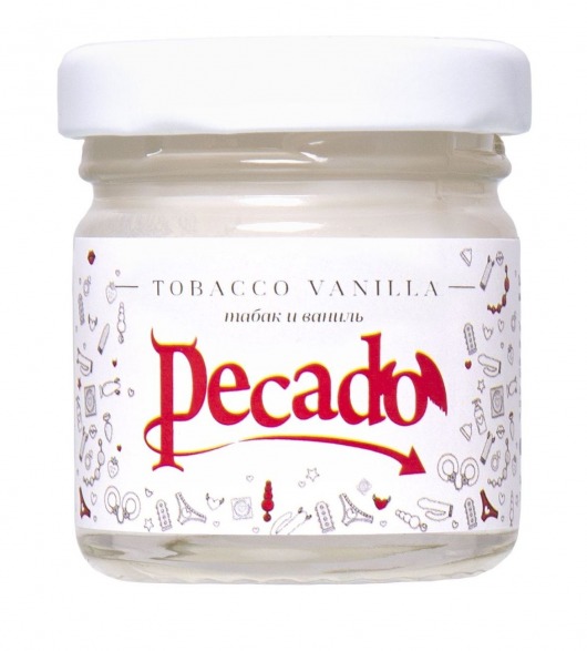 Массажная свеча Tobacco Vanilla - 35 мл. - Pecado - купить с доставкой в Сочи