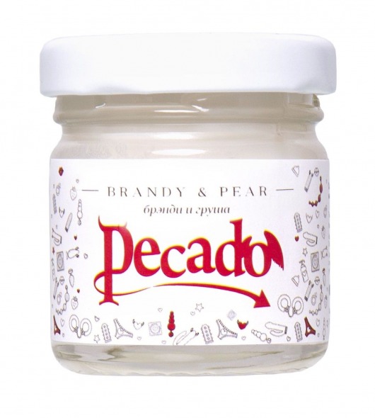 Массажная свеча Brandy   Pear - 35 мл. - Pecado - купить с доставкой в Сочи