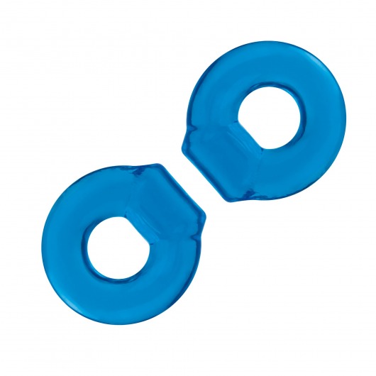 Комплект из двух колец для пениса 2-Pack Ultra-Stretch Stamina Endurance Ring - BlueLine - в Сочи купить с доставкой