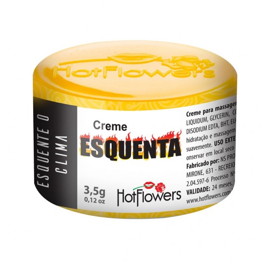 Возбуждающий крем Esquenta с разогревающим эффектом - 3,5 гр. - HotFlowers - купить с доставкой в Сочи