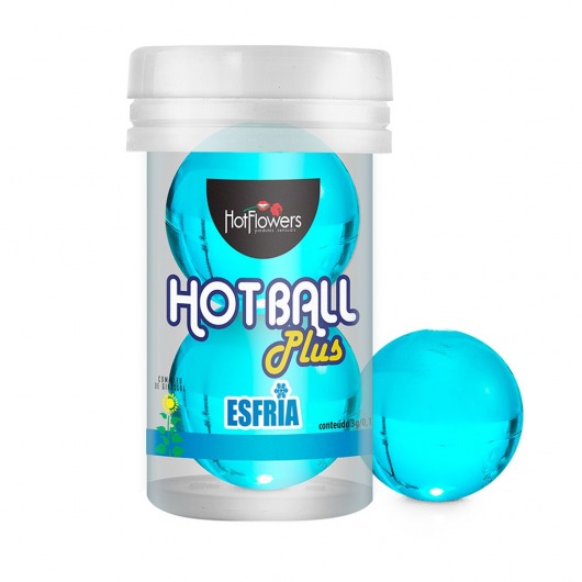 Лубрикант на масляной основе Hot Ball Plus с охлаждающим эффектом (2 шарика по 3 гр.) - HotFlowers - купить с доставкой в Сочи