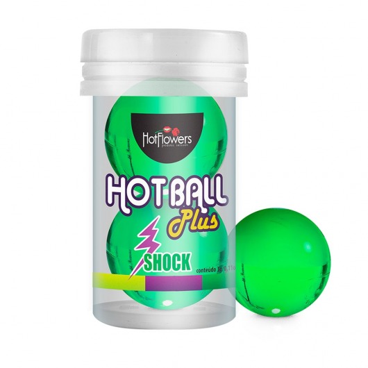 Лубрикант на силиконовой основе Hot Ball Plus с покалывающим эффектом (2 шарика по 3 гр.) - HotFlowers - купить с доставкой в Сочи