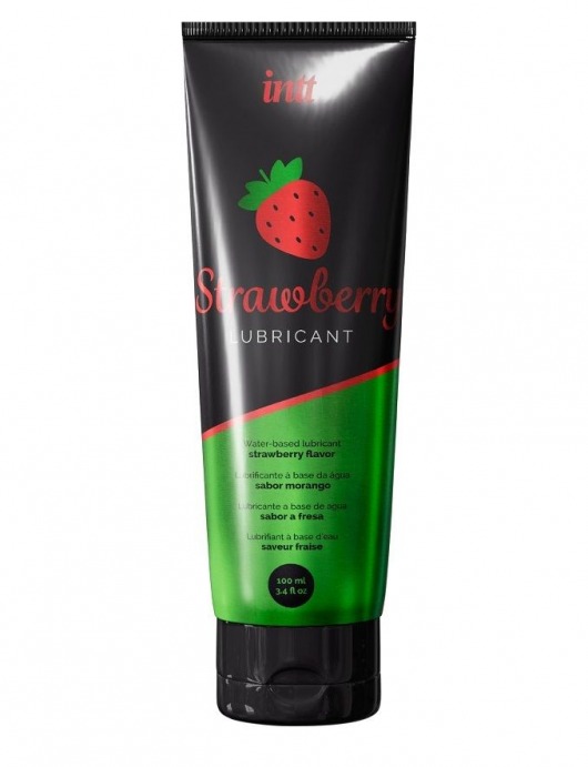 Смазка на водной основе с ароматом клубники Strawberry Lubricant - 100 мл. - INTT - купить с доставкой в Сочи