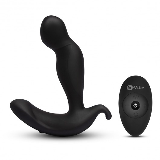 Черный анальный стимулятор с вращением и вибрацией 360 Plug - 13 см. - b-Vibe - в Сочи купить с доставкой