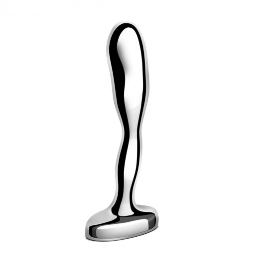 Стальной стимулятор простаты Stainless Steel Prostate Plug - 11,5 см. - b-Vibe - в Сочи купить с доставкой
