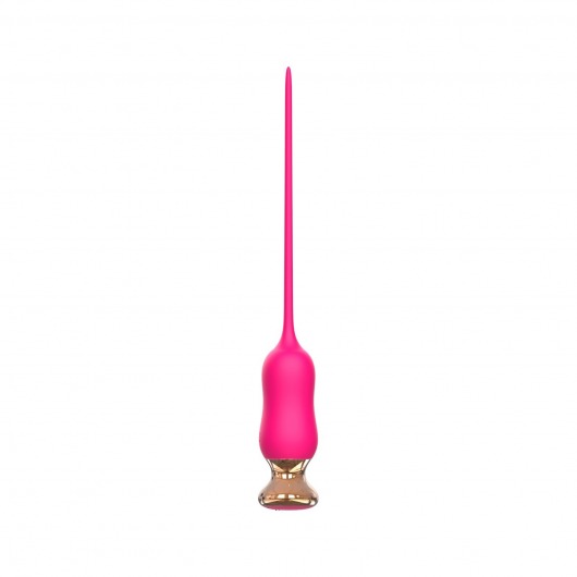 Розовый тонкий стимулятор Nipple Vibrator - 23 см. - I-MOON - купить с доставкой в Сочи