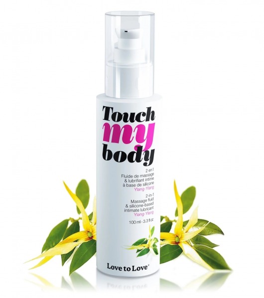 Силиконовый лубрикант 2-в-1 Touch My Body с ароматом иланг-иланга - 100 мл. - Love to Love - купить с доставкой в Сочи