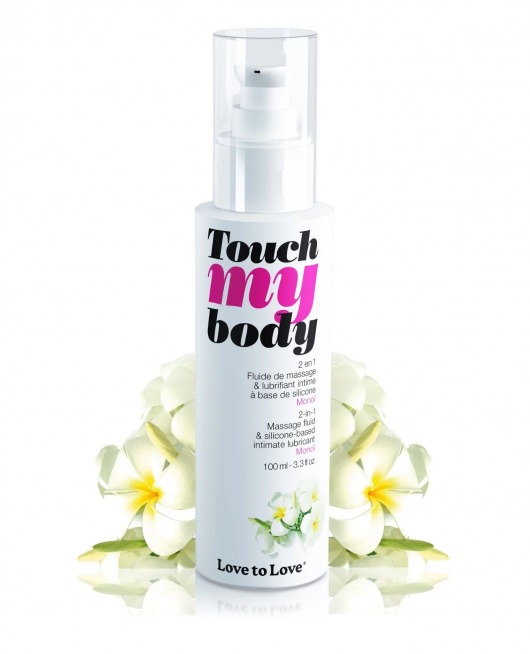 Силиконовый лубрикант 2-в-1 Touch My Body с ароматом моной - 100 мл. - Love to Love - купить с доставкой в Сочи