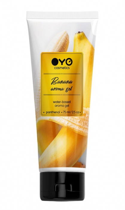 Лубрикант на водной основе OYO Aroma Gel Banana с ароматом банана - 75 мл. - OYO - купить с доставкой в Сочи