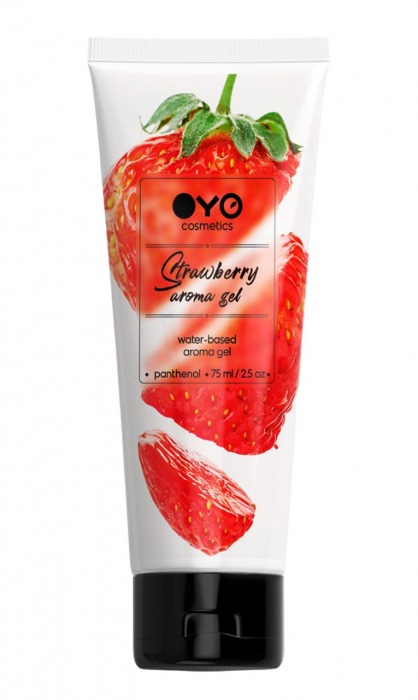 Лубрикант на водной основе OYO Aroma Gel Strawberry с ароматом клубники - 75 мл. - OYO - купить с доставкой в Сочи